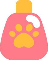 Pet perfume, illustration, vector on a white background.