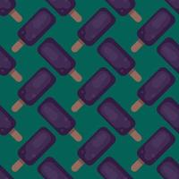 Ice cream pattern , illustration, vector on white background