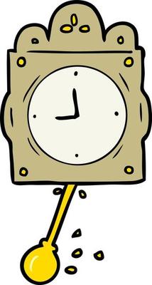 Cartoon clock ticking
