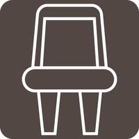 Dinner chair, illustration, vector on a white background.