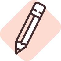 Stationery pen, illustration, vector on a white background.