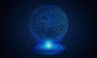 Modern Holographic World Map vector