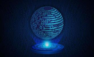 Modern Holographic Globe vector