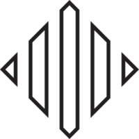 ilustração abstrata do logotipo quadrado em estilo moderno e minimalista png
