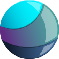 illustration abstraite du logo du cercle superposé dans un style branché et minimaliste png