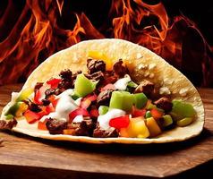 Mexican food delicious Tacos.