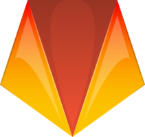 abstrakte Pentagon-Logo-Illustration im trendigen und minimalistischen Stil png