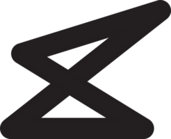 abstrakt triangel linje logotyp illustration i trendig och minimal stil png