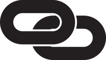 ilustração de logotipo de link abstrato em estilo moderno e minimalista png