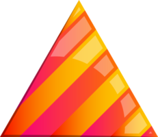 Abstract triangle mountain logo illustration in trendy and minimal style png