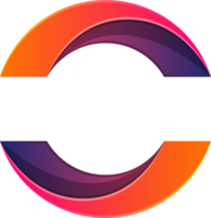 illustration abstraite du logo lettre o dans un style branché et minimal png