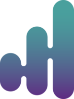 abstrakt berg logotyp illustration i trendig och minimal stil png