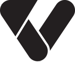abstrakt brev v logotyp illustration i trendig och minimal stil png