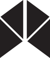 illustration abstraite du logo de l'aile dans un style branché et minimaliste png