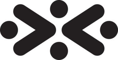 ilustración de logotipo de conexión abstracta en estilo moderno y minimalista png