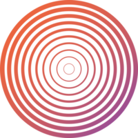 ilustração de logotipo de círculo de meio-tom de cor abstrata em estilo moderno e minimalista png