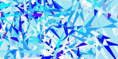 Light pink, blue vector backdrop with triangles, lines.