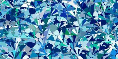 Light Blue, Green vector texture with random triangles.