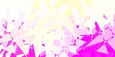 Light Pink, Yellow vector background with random forms.