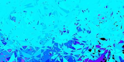 Light pink, blue vector background with polygonal forms.