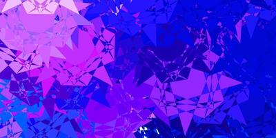 Dark Pink, Blue vector backdrop with triangles, lines.