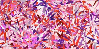 Light pink, red vector background with polygonal forms.