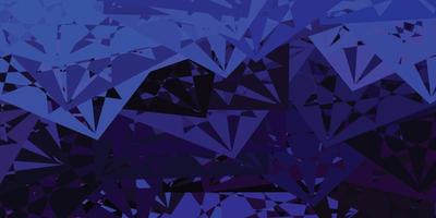 Dark Pink, Blue vector background with triangles.