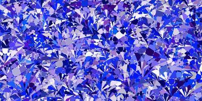 Light Pink, Blue vector background with triangles.