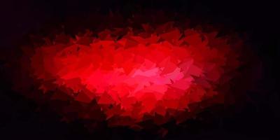 Dark pink, red vector polygonal pattern.