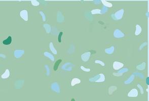 Light Blue, Green vector template with memphis shapes.