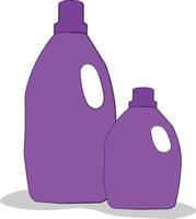 Detergent bottle ,illustration, vector on white background.