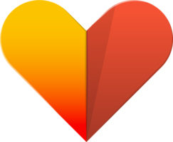 abstrakte Herz-Logo-Illustration im trendigen und minimalistischen Stil png