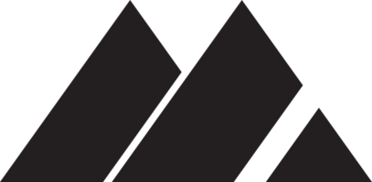 abstrakte dreieck-berg-logo-illustration im trendigen und minimalistischen stil png