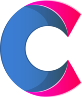 abstrakt brev c logotyp illustration i trendig och minimal stil png