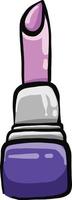 Pink lipstick for girls, illustration, vector on a white background.