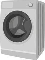 Washing machine, illustration, vector on white background