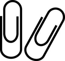 Paper clips, illustration, vector on a white background