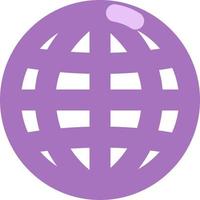 Purple internet symbol, illustration, on a white background. vector