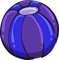 Purple ball, illustration, vector on white background.