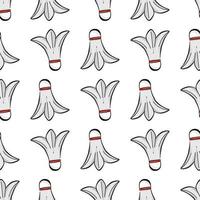 Badminton ball pattern, illustration, vector on white background