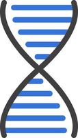 ADN de laboratorio, ilustración, vector sobre fondo blanco.