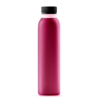 maqueta de botella de jugo de fruta realista png