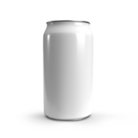 Soda can mockup realistic transparent png