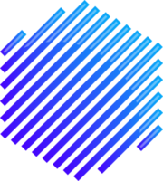abstract zeshoek lijn logo illustratie in modieus en minimaal stijl png