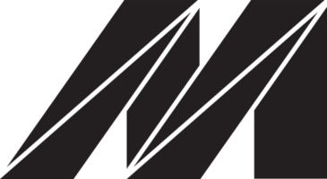 ilustração abstrata do logotipo da letra m em estilo moderno e minimalista png