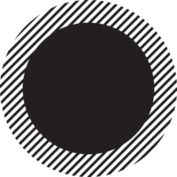 astratto cerchio e raggi logo illustrazione nel di moda e minimo stile png