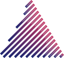 illustration de logo de montagne triangle abstrait dans un style branché et minimaliste png