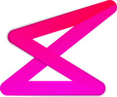 ilustración de logotipo de línea de triángulo abstracto en estilo moderno y minimalista png