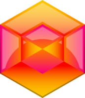 abstrakte Hexagon-Logo-Illustration im trendigen und minimalistischen Stil png