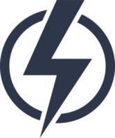 Thunder icon in dark colors. png